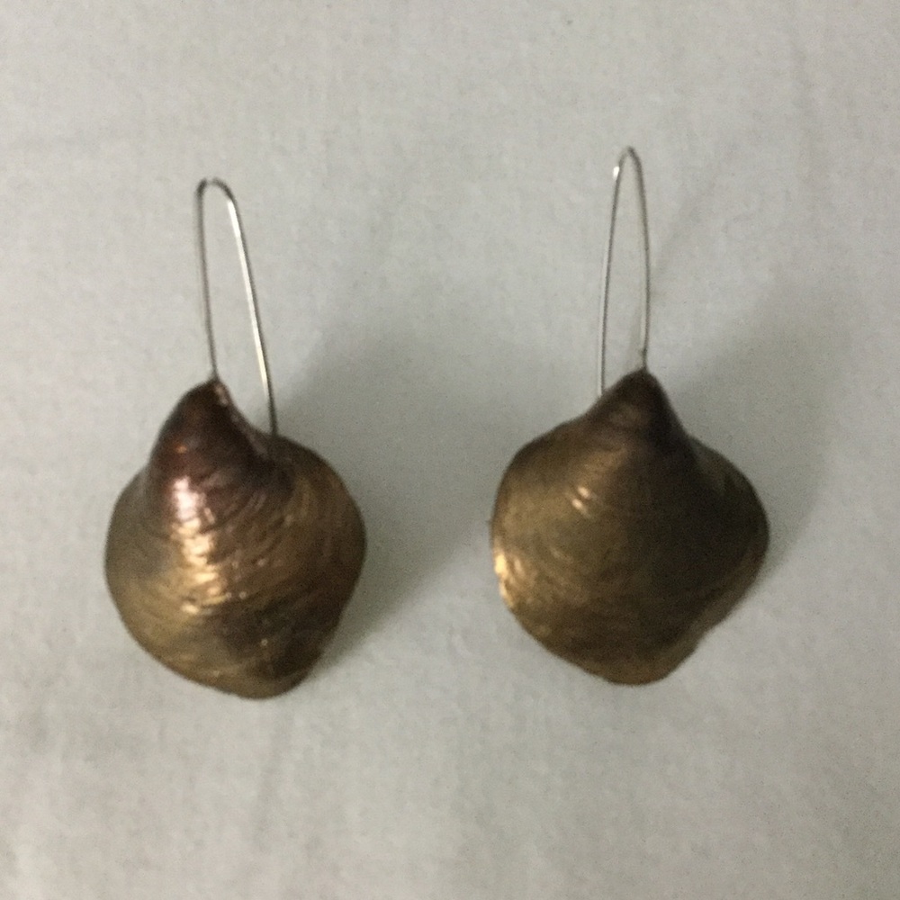 Brass Shell Earrings